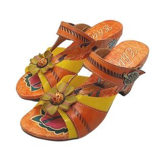Elite by Corkys Camden Leather Boho Slide Sandals